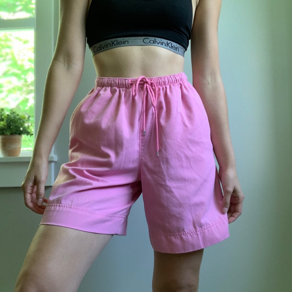 Vintage Coral Bay elastic high rise Bermuda shorts